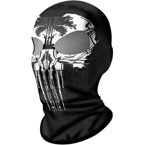 ShopINess Unisex Two-Hole 3D Winter Balaclava for Adults Face Cover for Motorbike, Cycling, Sports, Hiking, and Outdoor Activities, Party Halloween and Carnival (Alien) Multicolored