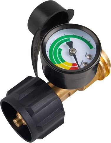 SHINESTAR 2-Pack Universal Propane Tank Gauge Level Indicator for RVs, Grills, and Heaters - Compatible with 5-40 Pound LP Gas Cylinders in Kuwait