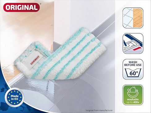 Leifheit Profi Micro Duo Floor Wiper Cover, Folded, for all Smooth Floors, Replacement Cover, 55126 in Kuwait