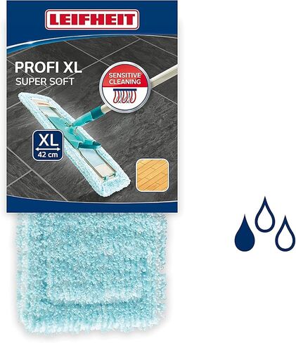Leifheit Profi Micro Duo Floor Wiper Cover, Folded, for all Smooth Floors, Replacement Cover, 55126 in Saudi Arabia