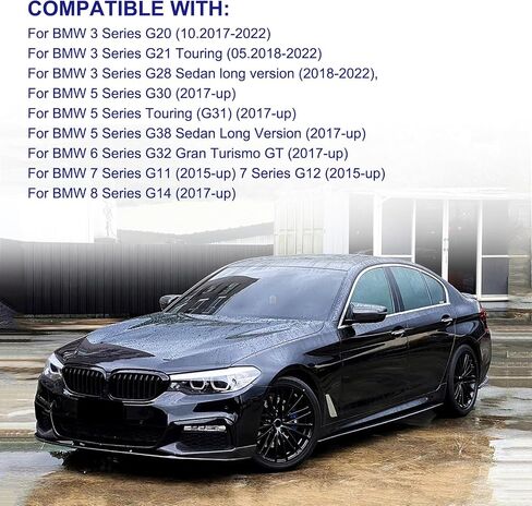 Door Rearview Mirror Covers Caps, Carbon Fiber Pattern Door Mirror Cover Caps Fit for BMW 3 Series E90 E91 LCI 2009-2011 E92 E93 2011-2013 1 Series E87 E81 E82 E88 Exterior Accessories in Saudi Arabia