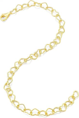 Sterling Silver Heart Chain Bracelet, Forever Bracelets For Couples, Friendship Gift in Saudi Arabia