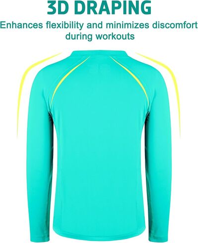 Big Elephant 3 Pack Boys Long Sleeve Rashguard-UPF 50+، قمصان رياضية سريعة الجفاف للشباب ، رقبة الطاقم التنفس in Kuwait