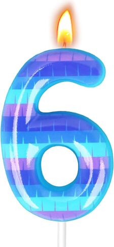 Video Game Birthday Candles, Number Candles for Birthday Party Cake Decoration Supplies (Number 8) in Kuwait