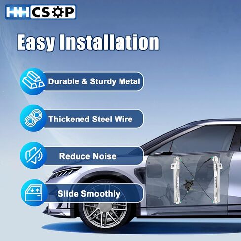 HHCSOP Front Right Passenger Side Power Window منظم بدون محرك لعام 2009 2009 2010 2011 2012 2014 2014 2015 2016 Chrysler Town & Country ، Dodge Grand Caravan ، Ram C/V ، VW Routan ، 749-509 in Kuwait