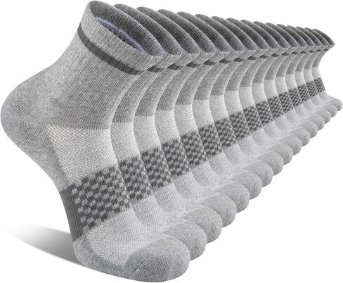 COOVAN Mens Atheltic Socks Size 10-13,8 Pairs Cotton Quarter with Cushion Running Ankle Sock in Saudi Arabia