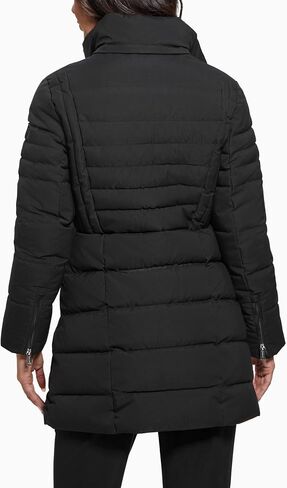 GUESS Women's Calgary Long Hood Puffer Jacket in Saudi Arabia