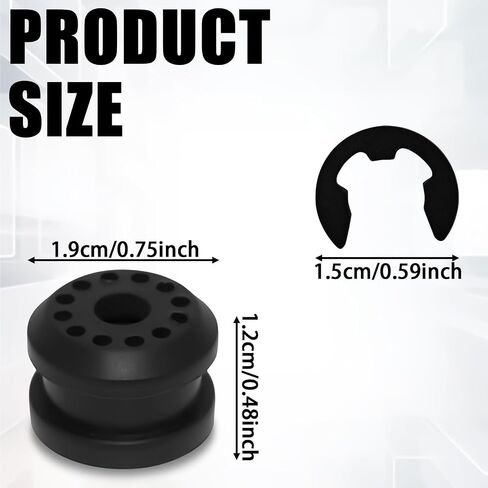 2 Pair Transfer Case Shifter Linkage Bushing, Shifter Linkage Control Lever Bushing Grommet Replacement with 2 E-Clip, Fit for Dodge Ram 1500 2500 3500, OEM#68078974AA 68078975AA Replacement in Saudi Arabia