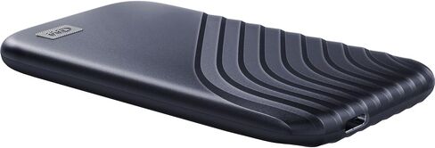 WD 1TB My Passport Portable SSD, External NVMe Solid State Drive, USB-C, up to 1050 MB/s, Works with PC, Xbox and PlayStation, 2-Meters Drop Resistance, Midnight Blue in Saudi Arabia