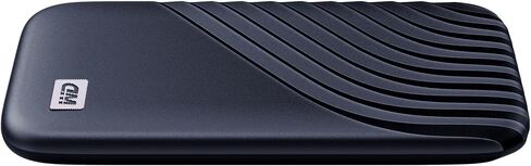 WD 1TB My Passport Portable SSD, External NVMe Solid State Drive, USB-C, up to 1050 MB/s, Works with PC, Xbox and PlayStation, 2-Meters Drop Resistance, Midnight Blue in Saudi Arabia
