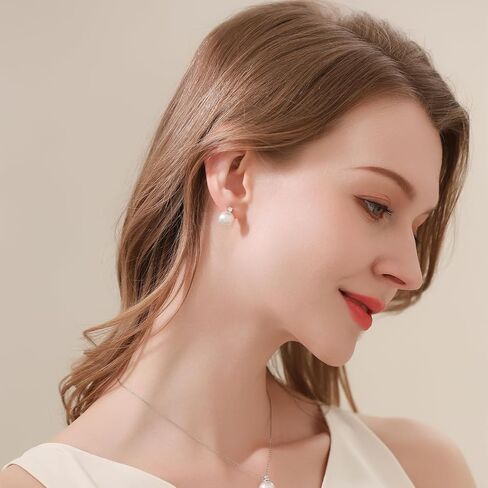 أقراط لؤلؤة مسمار للنساء AAAAA Freshwater Pearls Gifts for زوجة أمي صديقة حفل زفافها الذكرى السنوية in Kuwait