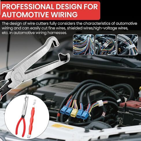 Electrical Disconnect Pliers and Connector Separator, Automotive Electrical Connector Plier, Terminal Removal Tool, Fuel Line Petrol Clip Pipe & Hose Disconnect Tools(Red) in Saudi Arabia