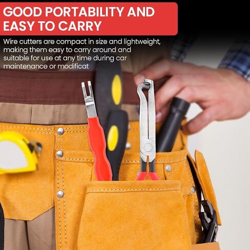 Electrical Disconnect Pliers and Connector Separator, Automotive Electrical Connector Plier, Terminal Removal Tool, Fuel Line Petrol Clip Pipe & Hose Disconnect Tools(Red) in Saudi Arabia