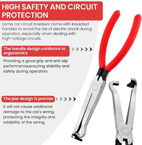Electrical Disconnect Pliers and Connector Separator, Automotive Electrical Connector Plier, Terminal Removal Tool, Fuel Line Petrol Clip Pipe & Hose Disconnect Tools(Red) in Saudi Arabia