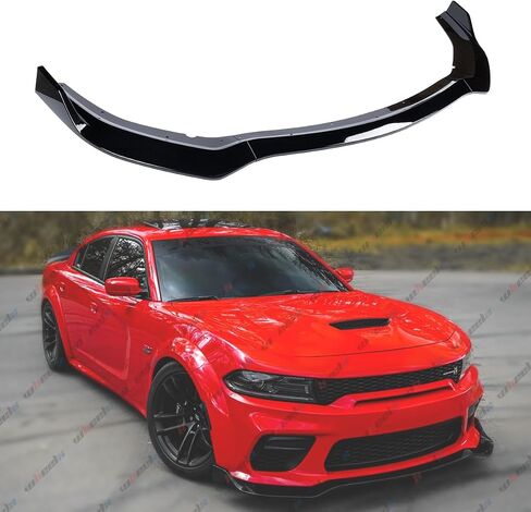 3pcs الأمامي المصد الشفة المتوافقة مع 2020-2023 دودج الشاحن SRT Hellcat Scat (فقط واسعة) ، سد الهواء السد المفسد الذقن ، مجموعة حماية الجسم (أسود لامع) in Saudi Arabia