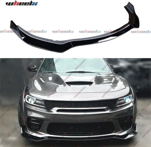 3pcs الأمامي المصد الشفة المتوافقة مع 2020-2023 دودج الشاحن SRT Hellcat Scat (فقط واسعة) ، سد الهواء السد المفسد الذقن ، مجموعة حماية الجسم (أسود لامع) in Saudi Arabia