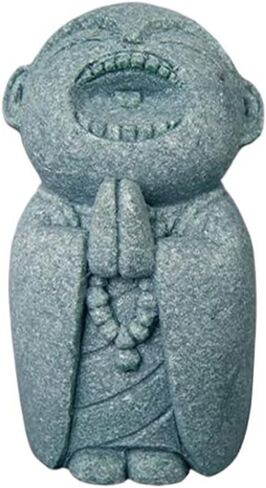 Mini Monk Buddha Statue Green Sandstone Statues Zen Monk Praying Statue Sculptures for Wealth Good Luck Feng Shui Decor Home Fish Tank Aquarium Garden (Style 3) in Saudi Arabia