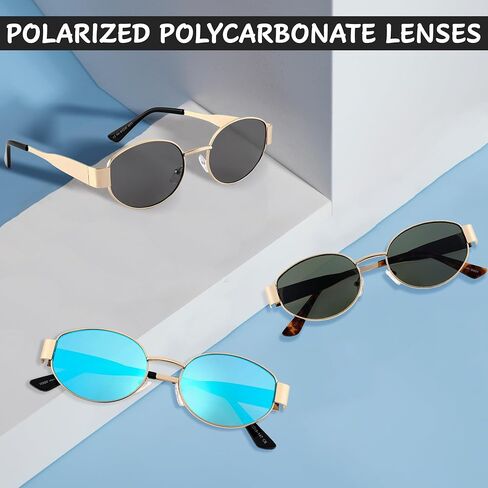 Yogo Vision Retro Womens Sunglasses Oval Trendy Chic Shades Classic UV400 Protection in Saudi Arabia
