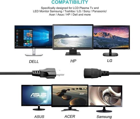سلك طاقة تيار متردد 10 قدم بسنقين لسوني SRS-XP500 SRS-XP700 SRS-RA3000 XB72 GTK-XB60 XB90 GTK-XB5 XB7 MHC-V13 V71 SRS-X9 X99 ZR5 مكبر صوت بلوتوث تي سي ال سوني PS5 PS4 PS4 PS3كيبل شاحن بديل in Saudi Arabia