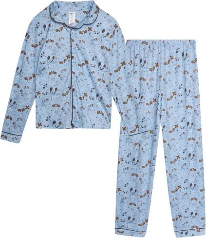 مجموعة Rene Rofe Boys 'Pajama - 2 قطعة لذيذة جيرسي الأكمام الطويلة وسروال بيجاما - ملابس نوم غامضة دافئة للأولاد (4-14) in Saudi Arabia