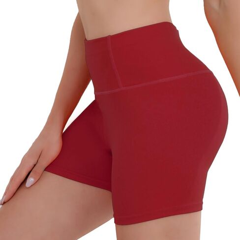 Matchstick 5" Workout Shorts Women High-Waisted Seamless for Gym Yoga Athletic Biker Shorts Women Tummy Control in Saudi Arabia