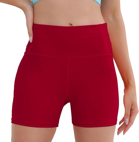Matchstick 5" Workout Shorts Women High-Waisted Seamless for Gym Yoga Athletic Biker Shorts Women Tummy Control in Saudi Arabia