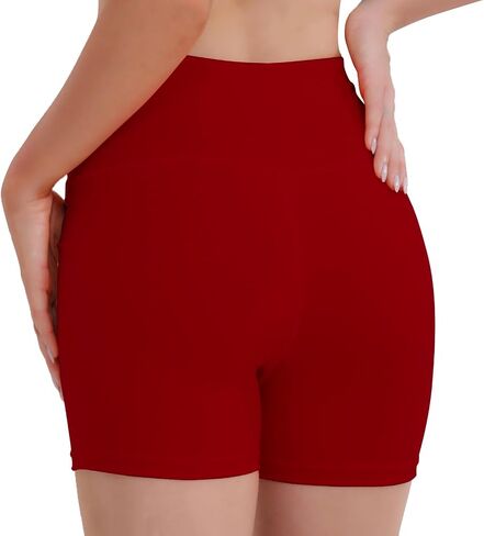 Matchstick 5" Workout Shorts Women High-Waisted Seamless for Gym Yoga Athletic Biker Shorts Women Tummy Control in Saudi Arabia
