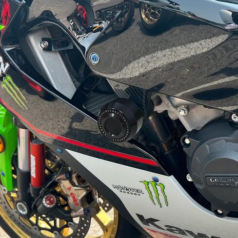 ZX10R Frame Sliders Fit For NINJA ZX10R 2011-2023 2024 2025 + | ZX10RR 2021-2023 2024 2025 + NINJA ZX-10R Falling Protect Crash Sliders Protect Falling protector Accessories BK in Saudi Arabia