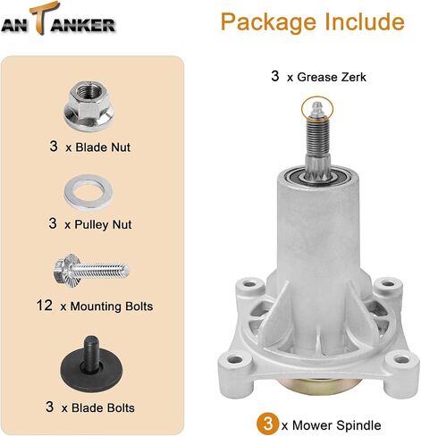 Antanker 187292 192870 مجموعة المغزل استبدال أجزاء جزازة العشب AYP Craftsman 532187292 532187281 587819701 587125401 567253301 H usqvarna مجموعة مغزل 42 بوصة 46 بوصة 48 بوصة 54 بوصة in Kuwait