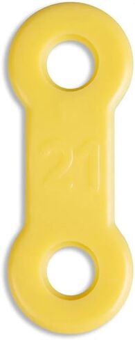 25 Pack: Replacement Straps for EMA Anti-Snoring Appliance, EMA Replacement Elastic Strap, Snore Guard Bands, Compatible with Myerson EMA Snore Appliance (Yellow (Medium), 21mm) in Saudi Arabia