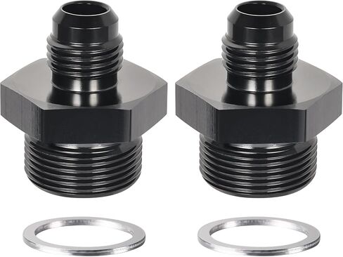 EVIL ENERGY 6AN Male Flare to 7/8-20 Male Carb Carburetor Fuel Inlet Fitting Adapter Aluminum Black 2PCS in Saudi Arabia
