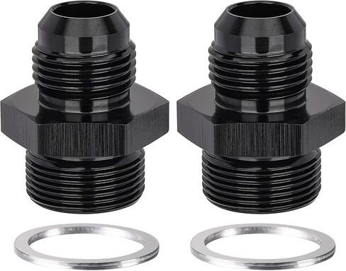 EVIL ENERGY 6AN Male Flare to 7/8-20 Male Carb Carburetor Fuel Inlet Fitting Adapter Aluminum Black 2PCS in Saudi Arabia