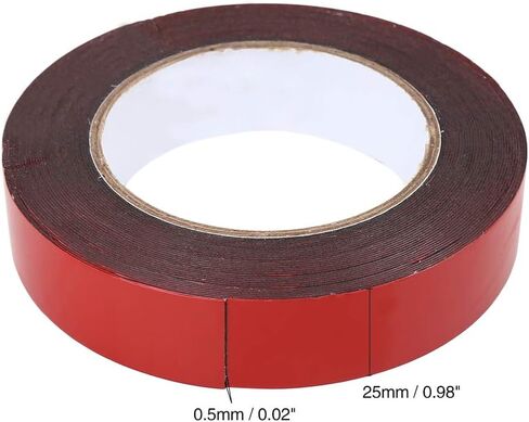 X AUTOHAUX Foam Double Sided Tape for Car Door Window Photo Frame 10m X 25mm X 0.5mm in Saudi Arabia