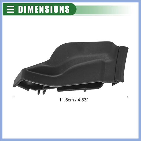 Front Right Cowl Side Vent Cover, Passenger Side Cowl Hood Side Seal Cover, for Toyota Prius 2010-2015, Plastic, No.5508347020, Black, 1 Pc Stable in Saudi Arabia