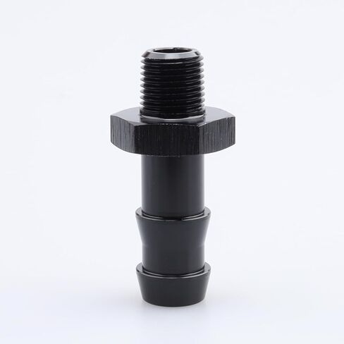 Male 1/8" NPT to 3/16" Hose Barb Fitting Aluminum Black, Pack of 2 in Saudi Arabia