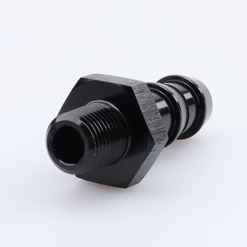 Male 1/8" NPT to 3/16" Hose Barb Fitting Aluminum Black, Pack of 2 in Saudi Arabia