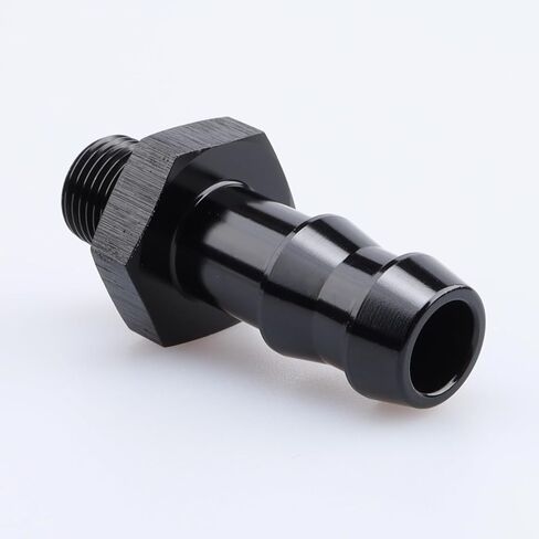 Male 1/8" NPT to 3/16" Hose Barb Fitting Aluminum Black, Pack of 2 in Saudi Arabia