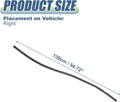 X AutoHaux 1PCS Window Glass Seals حزام الباب Weatherstrip No74306TR0A01 لـ Honda Civic Ex-L HF Hybrid-L LX Natural Gas SE SI 1.5L L4 in Saudi Arabia