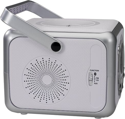 Jensen CD-555 Pink CD Bluetooth Boombox Portable Bluetooth Music System with CD Player +CD-R/RW & FM Radio with Aux-in & Headphone Jack Line-in Limited Edition (Pink) in Saudi Arabia