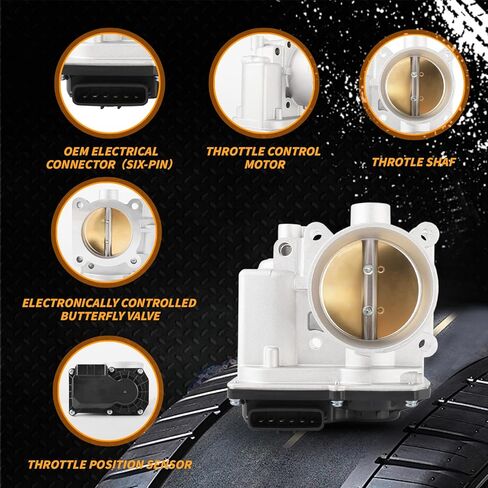 Electronic Throttle Body Assembly Fit for Subaru Crosstrek Forester Impreza Legacy Outback 2.0L 2.5L H4 Naturally Aspirated Engine Only, Replace Part # S20431 977-082 16112AA380 in Kuwait
