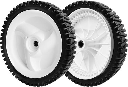 734-04018 Front Drive Wheels Fit for Troy Bilt TB240 Mower - 8 Inch Wheels Tires for Troy Bilt Honda Tuff Cut 210 230 Craftsman Self Propelled Mower, Replace 734-04018A, 734-04018B, 2 Pack, Gray in Saudi Arabia