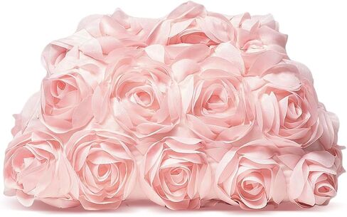 Evening Bag for Women, 3D Flower Wedding Evening Handbags Bride Floral Clutch Purse in Kuwait