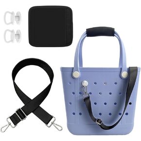 Shoulder Strap Wrap Compatible with Bogg Bag - Customizable Neoprene Handle Cover - Adjustable Crossbody Shoulder Straps Long Fits Large/Medium Rubber Beach Tote Bag Accessories