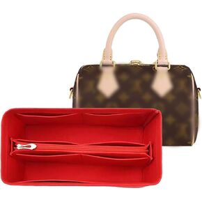 tote bag organizer for Speedy 25 HandBag protective insert Tote Bag and hand bag insert Y095Khaki-M