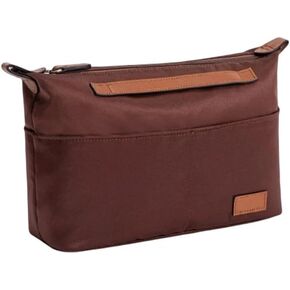 Satin Fabric Bag Organizer Inner Liner Accessory for Longchamp Bags Le Pliage Series Expand Space Anti-Collapse Insert Pocket (Beige,L-31X21x14cm)