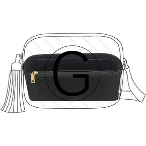 Lckaey Purse insert For gucci soho disco bag organizer disco bed organizer Felt insert Y087-black