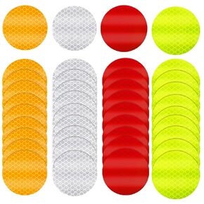 40Pcs Dot Reflective Tape Sticker Warning Reflector Stickers Safety Night Visibility Waterproof Reflector Sticker for Vehicle, Bicycles, Motorcycles, Clothing