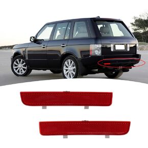 Left and Right Rear Bumper Red Reflector, 1 Pair Rear Bumper Reflector Lr006348 Tail Bumper Marker Reflector Fits For Range Rover 2002–2012, For Freelander 2006–2015