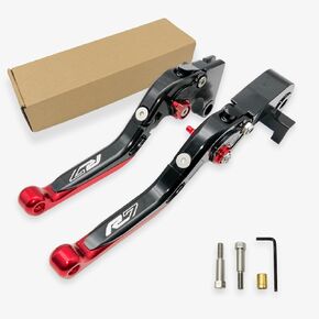 دراجة نارية قابلة للطي قابلة للتعديل قابلية للتعديل متوافق مع YZF-R7 2021 2022 2023 2024 2025 R7 (أسود)