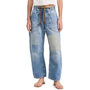 Free People Women's Moxie Pull-On Barrel Jeans